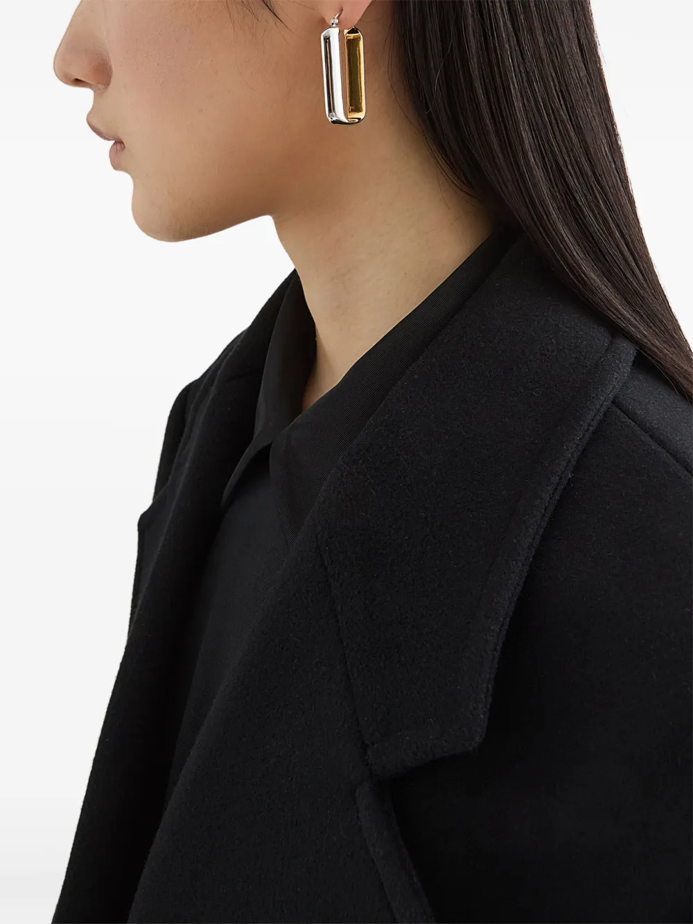 Jil Sander arracadas con diseño de dos tonos | Image 2