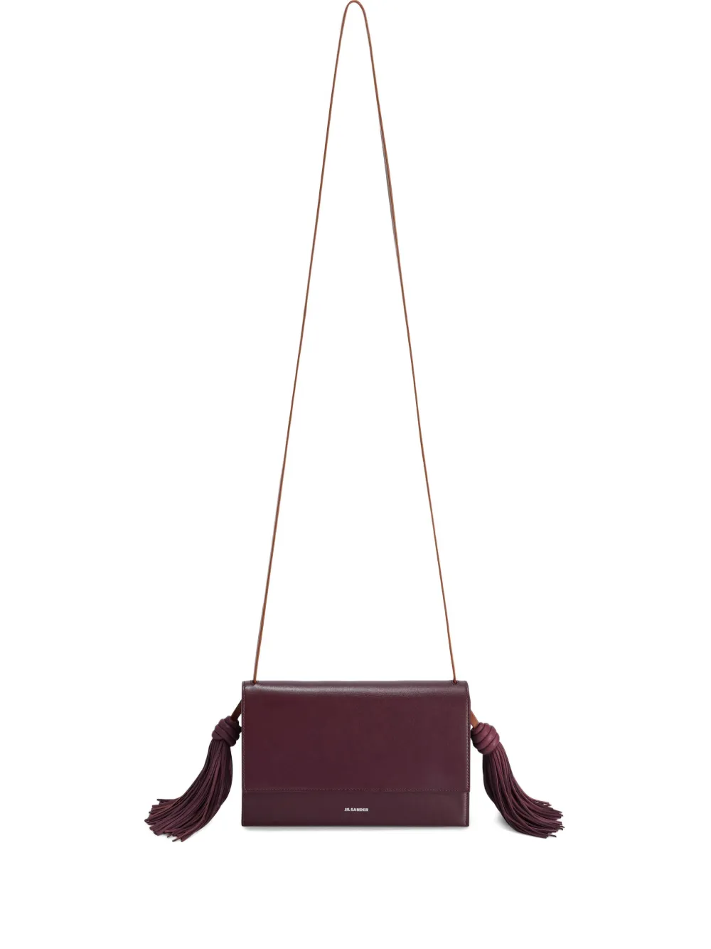 Jil Sander Crossbodytas met kwastje Rood