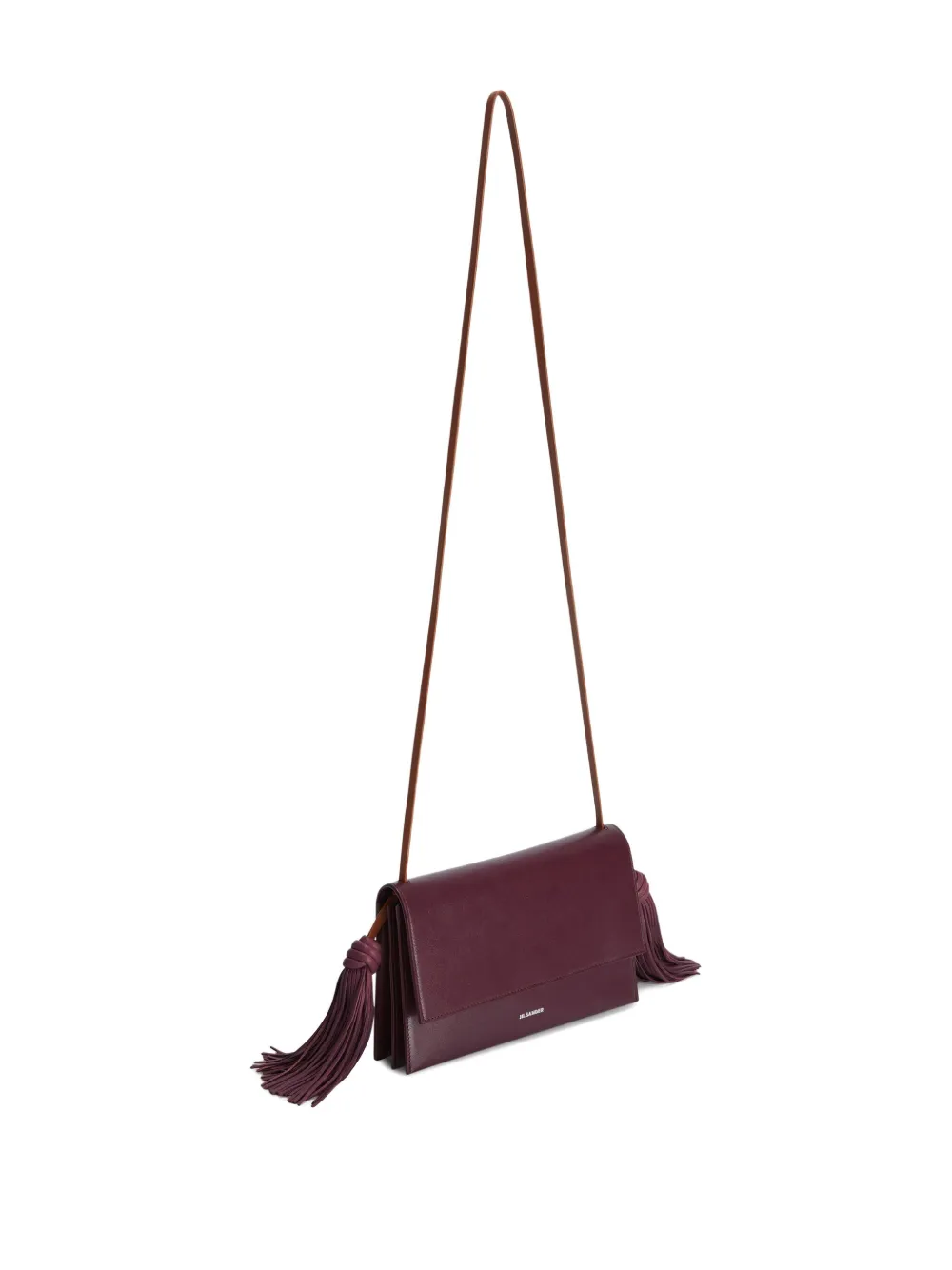 Jil Sander Crossbodytas met kwastje Rood
