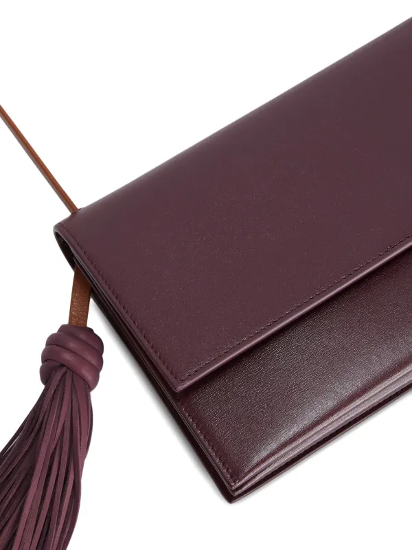 Jil Sander tassel-detailed Cross Body Bag | Red | FARFETCH IN