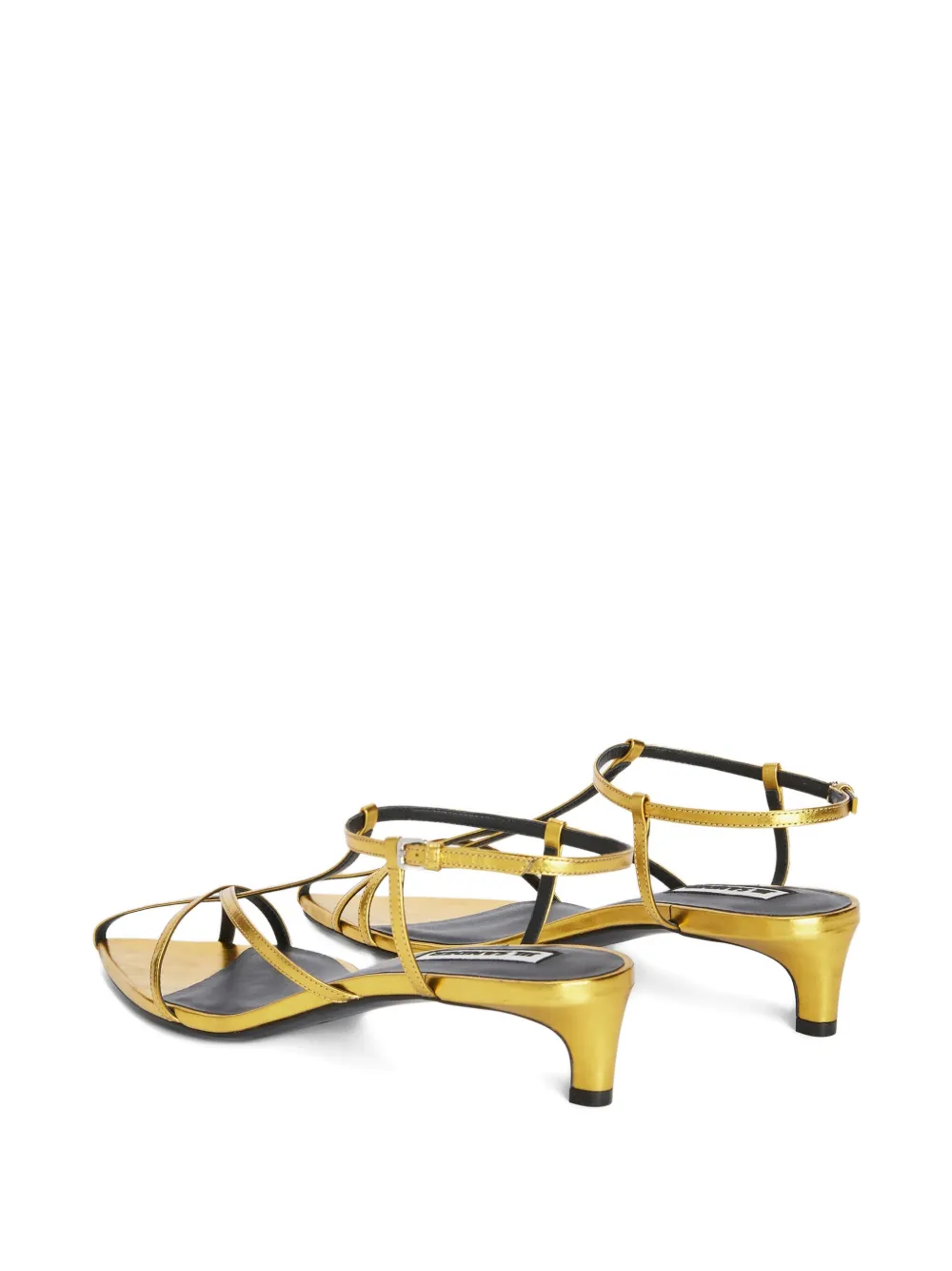 Jil Sander ankle-strap leather sandals Yellow