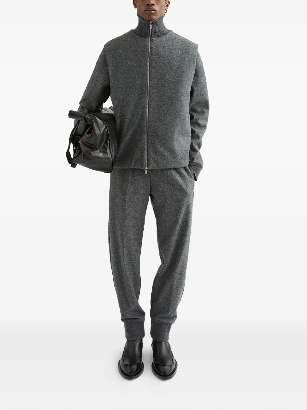 Jil Sander Wollen gilet Grijs