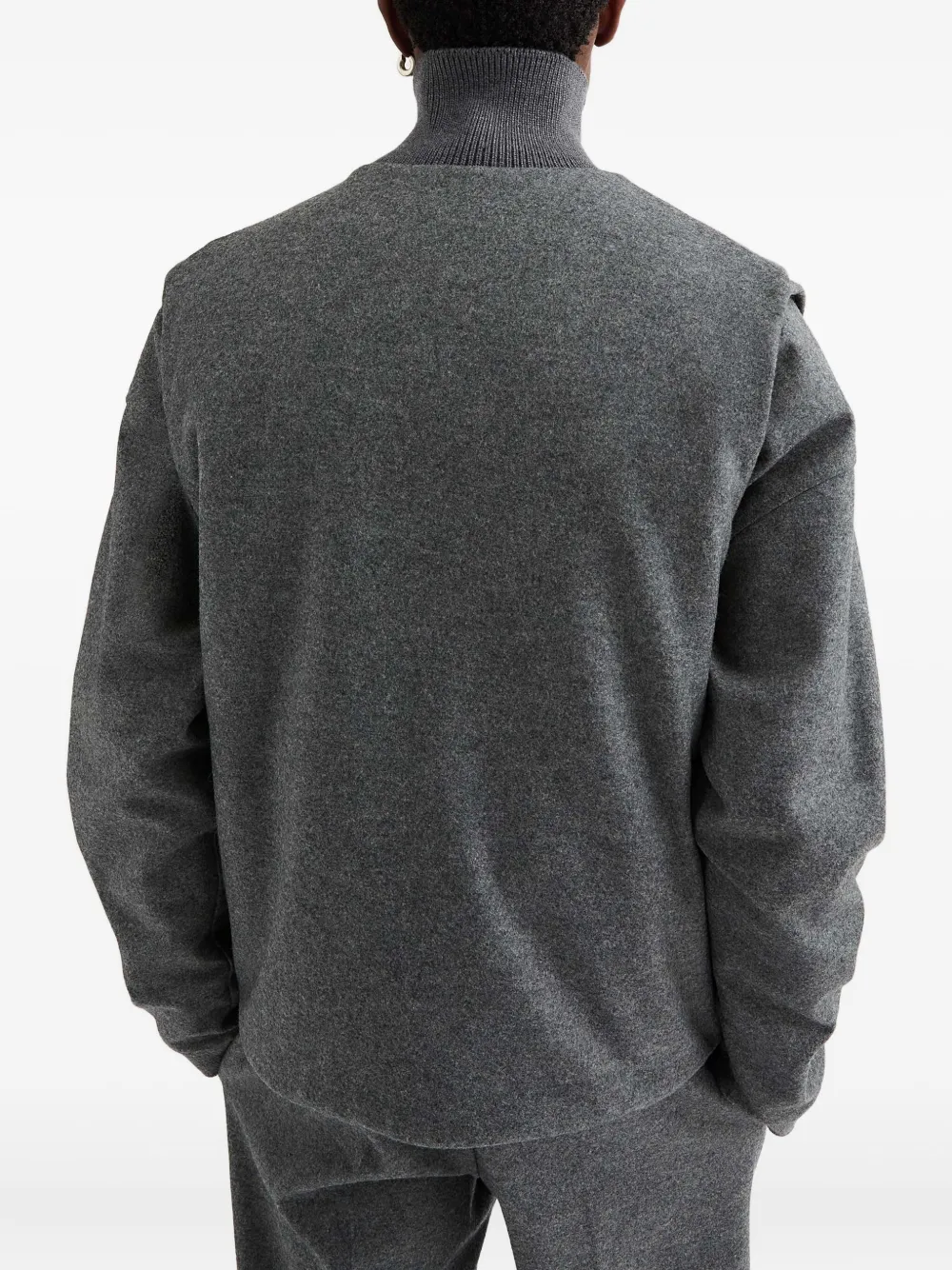 Jil Sander Wollen gilet Grijs