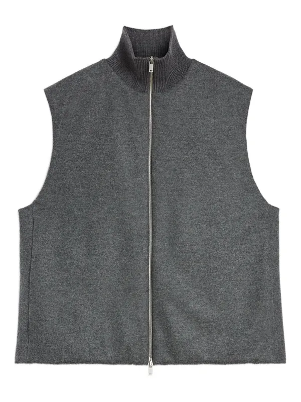Jill sander ジルサンダー　ウールベスト Jil Sander ウールベスト | グレー | FARFETCH JP