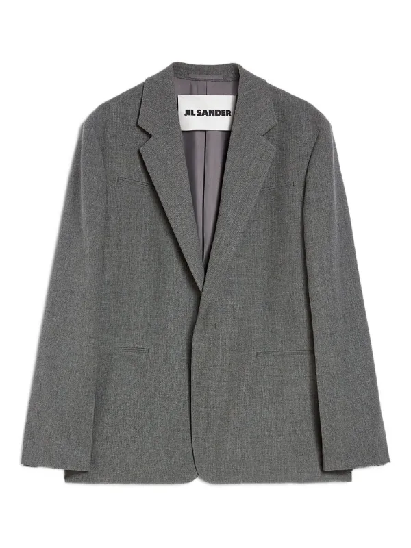 JIL SANDER グレー テーラードジャケット JIL SANDER（ジルサンダー）テーラードジャケット グレー サイズ