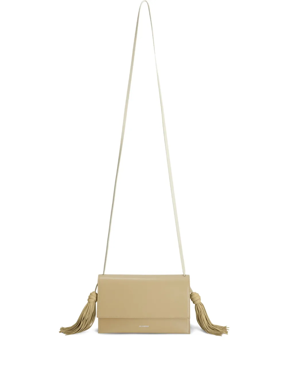 Jil Sander Crossbodytas met kwastje Beige