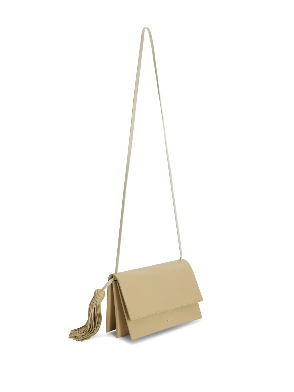 Jil Sander Crossbodytas met kwastje Beige