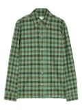 Jil Sander checked shirt - Green