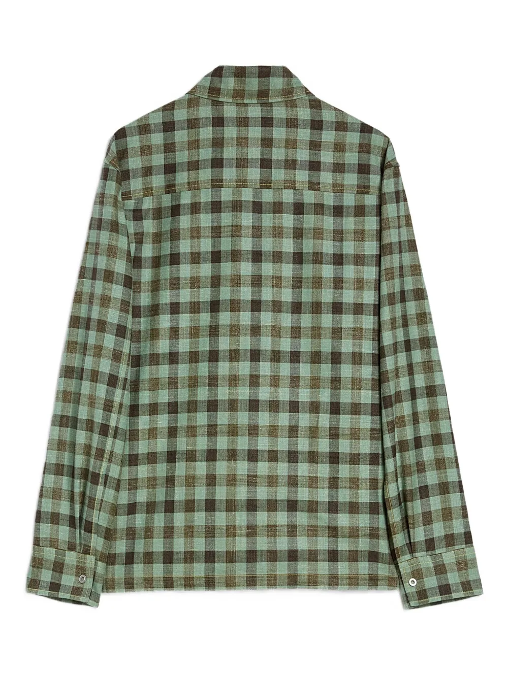 Jil Sander Geruit overhemd Groen