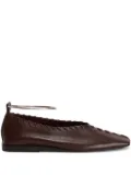 Jil Sander ring ballet flats - Brown