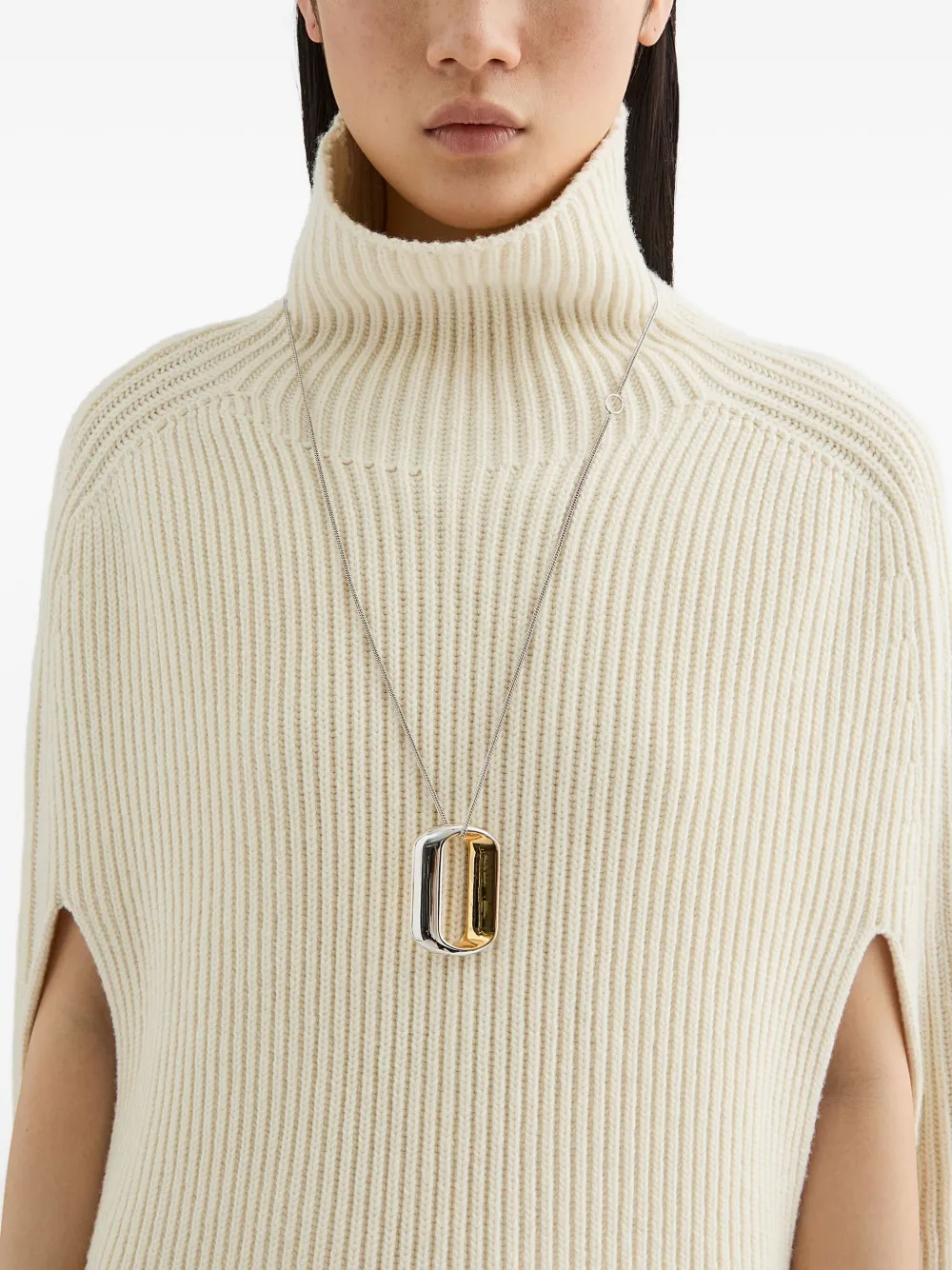 Jil Sander pendant necklace - Zilver