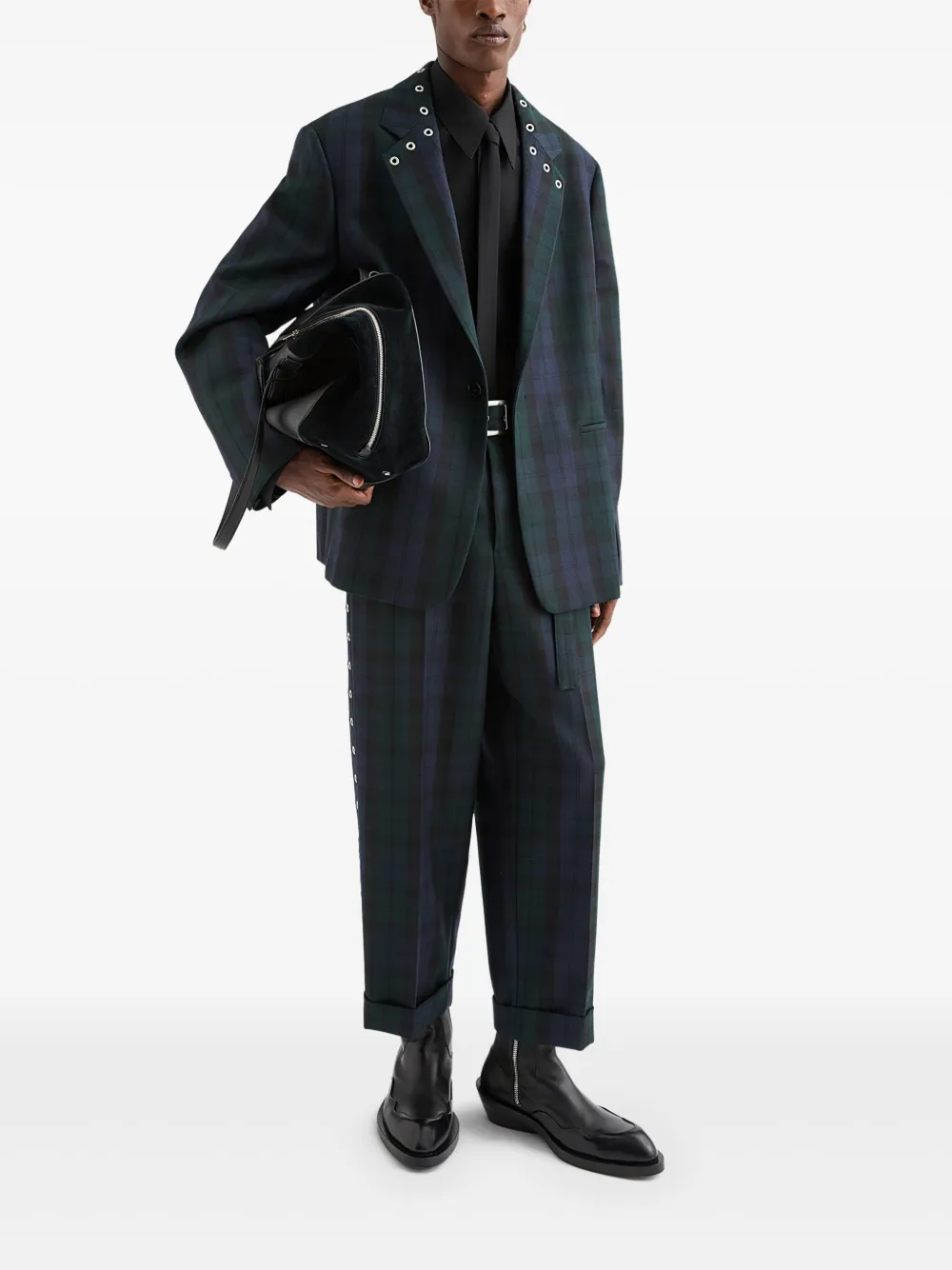 Jil Sander Wollen bomberjack Zwart