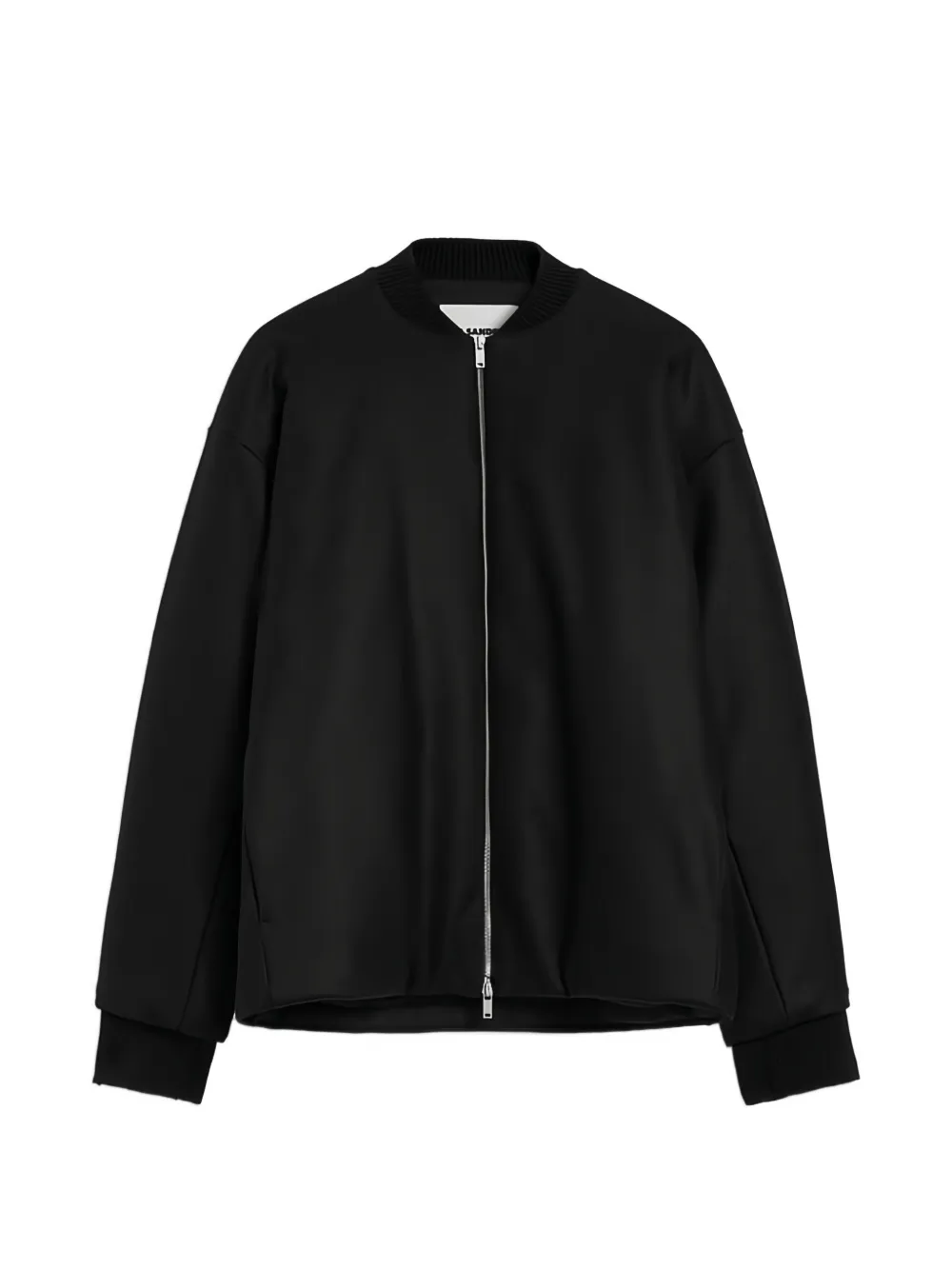 Jil Sander Wollen bomberjack Zwart