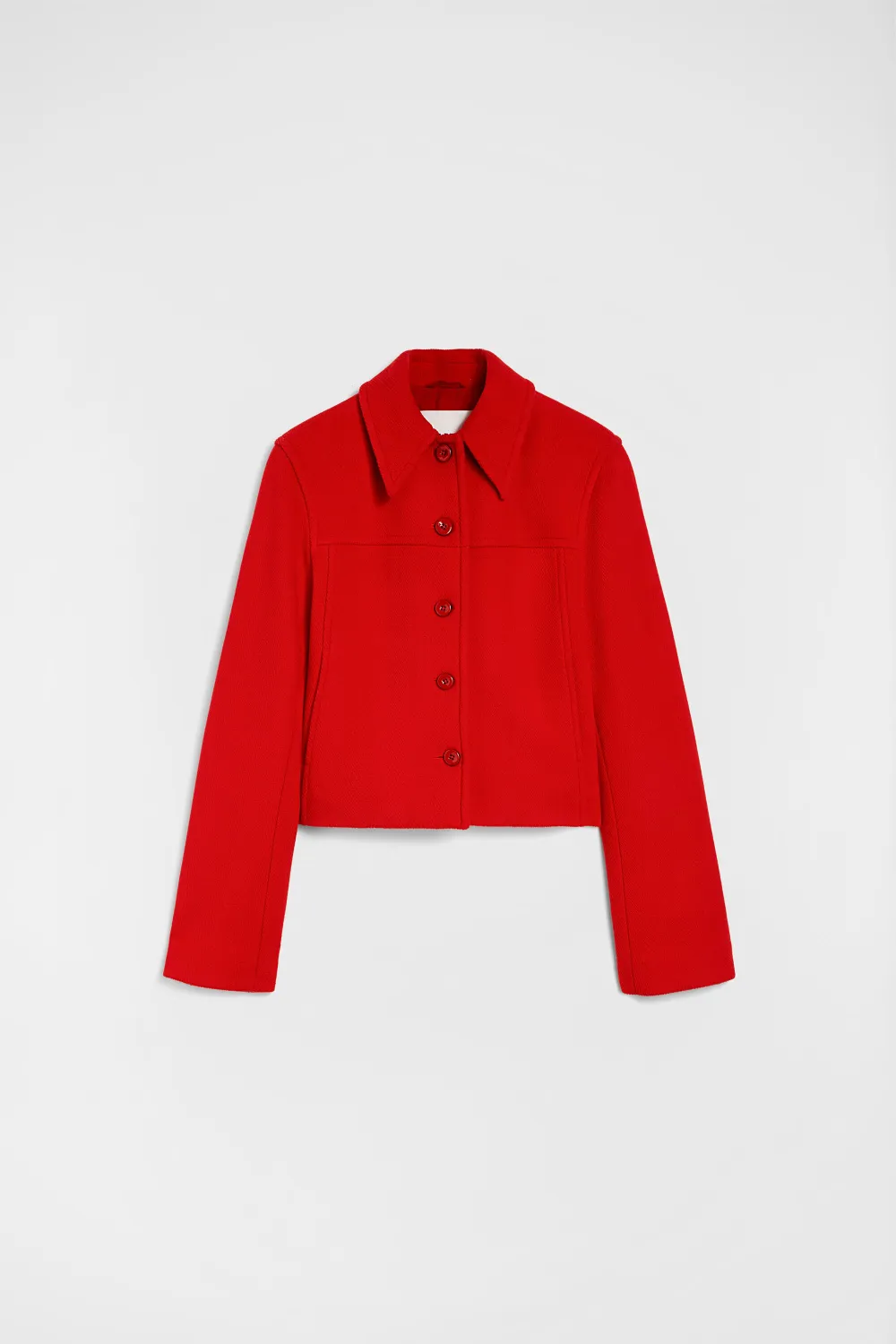 Jil Sander Wollen jack Rood