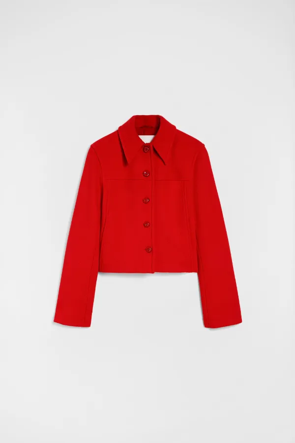 Jil Sander ウール ジャケット | レッド | FARFETCH JP