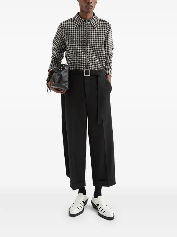 Jil Sander チェック シャツ | ブラック | FARFETCH JP