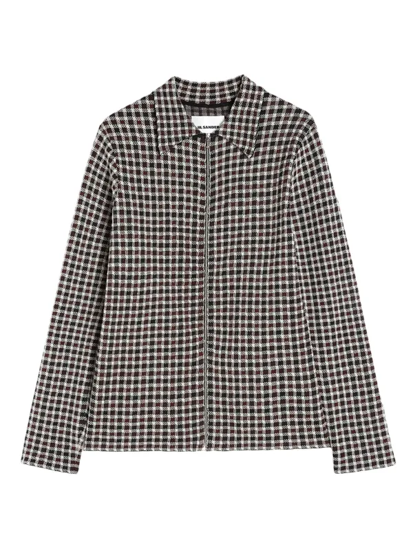 Jil Sander チェック シャツ | ブラック | FARFETCH JP
