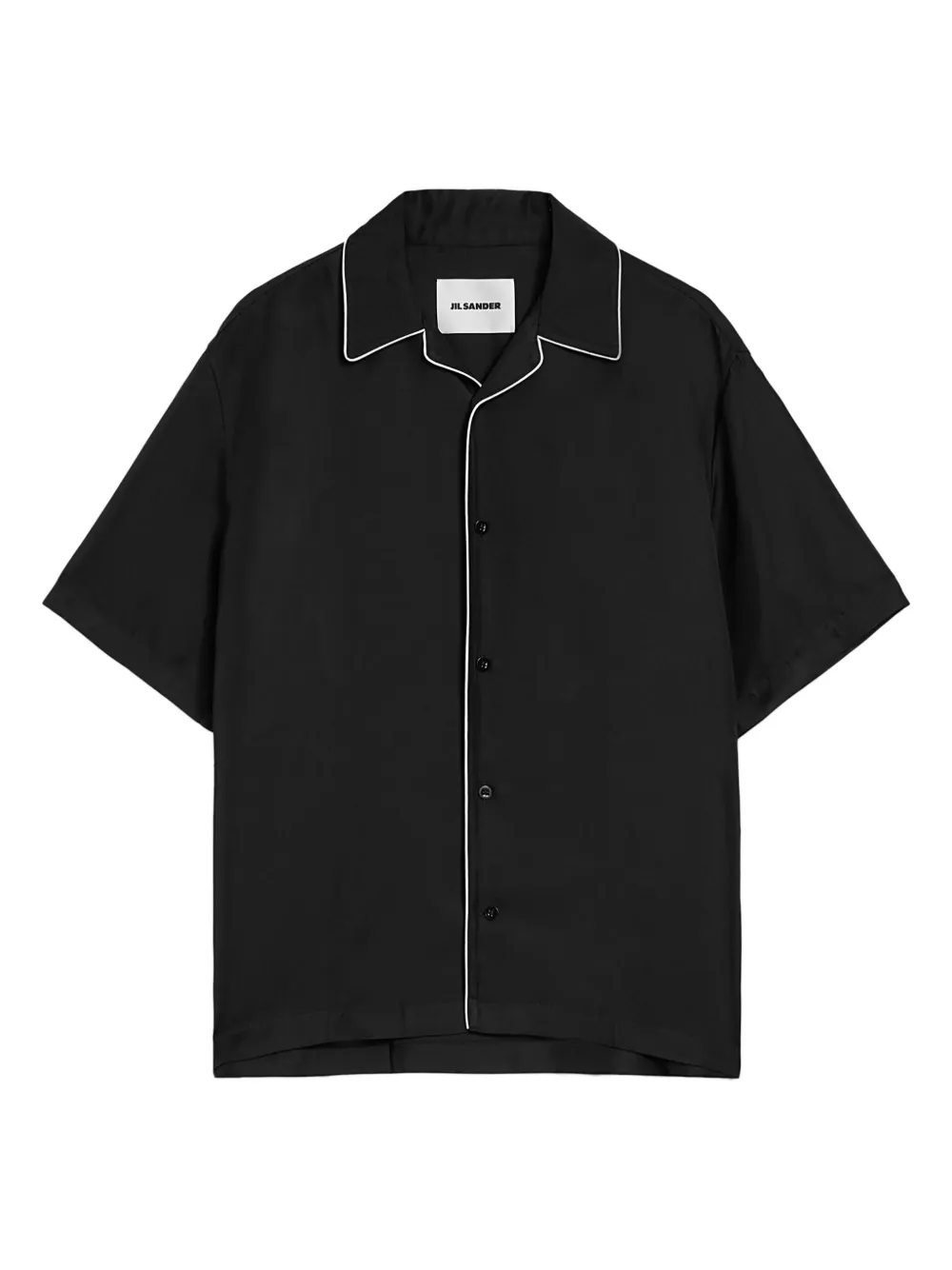 Jil Sander Overhemd met afwerking - Zwart