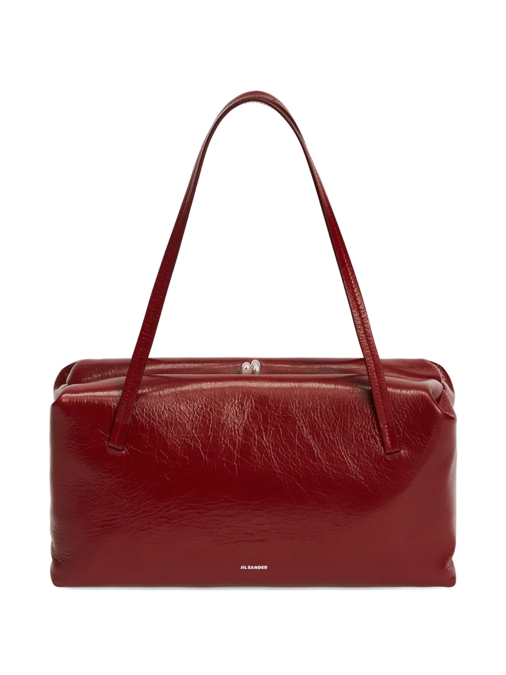 Jil Sander Goji Pillow kleine shopper Rood