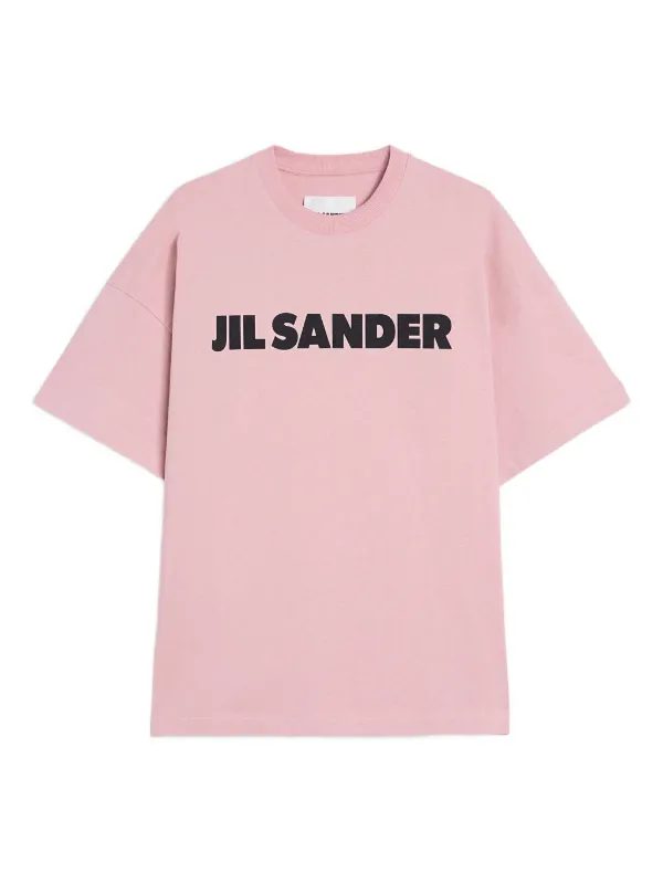 JIL SANDER ブランドロゴTシャツ Jil Sander logo-print Cotton T-shirt | Neutrals | FARFETCH