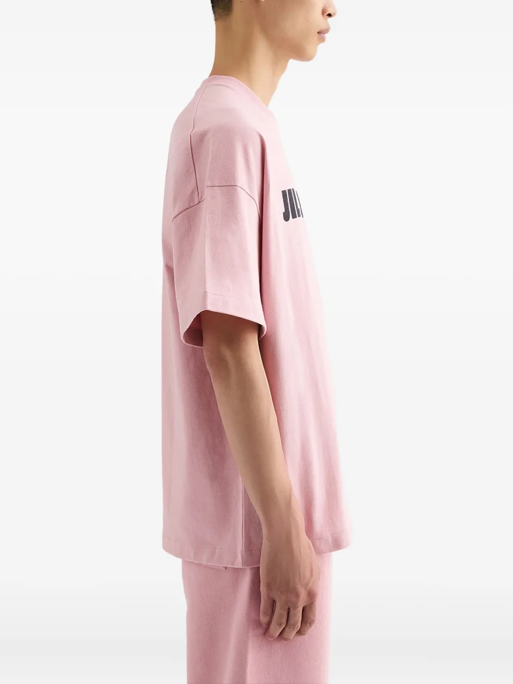 Jil Sander Katoenen T-shirt met logoprint - Roze