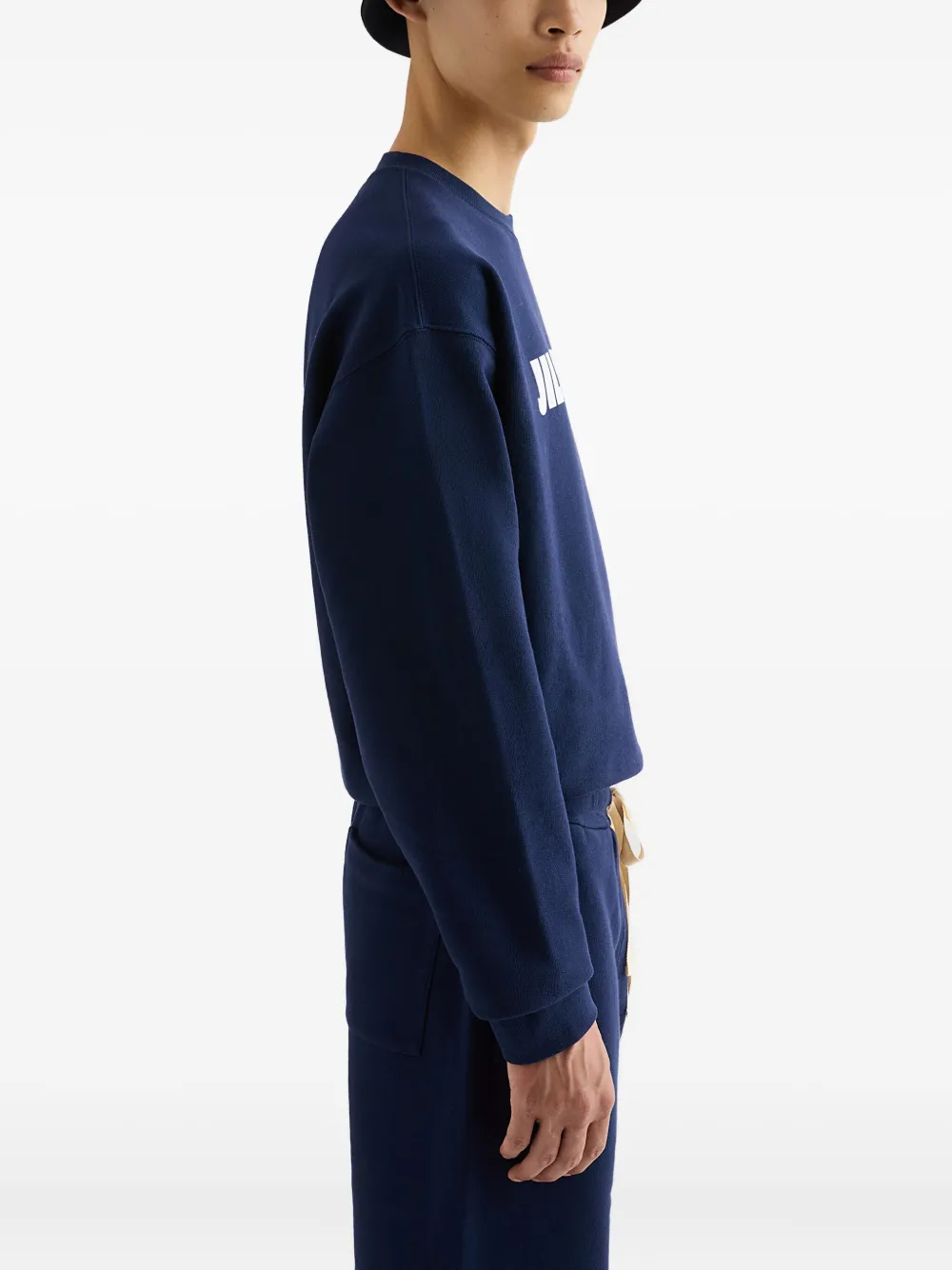 Jil Sander Sweater met logoprint Blauw
