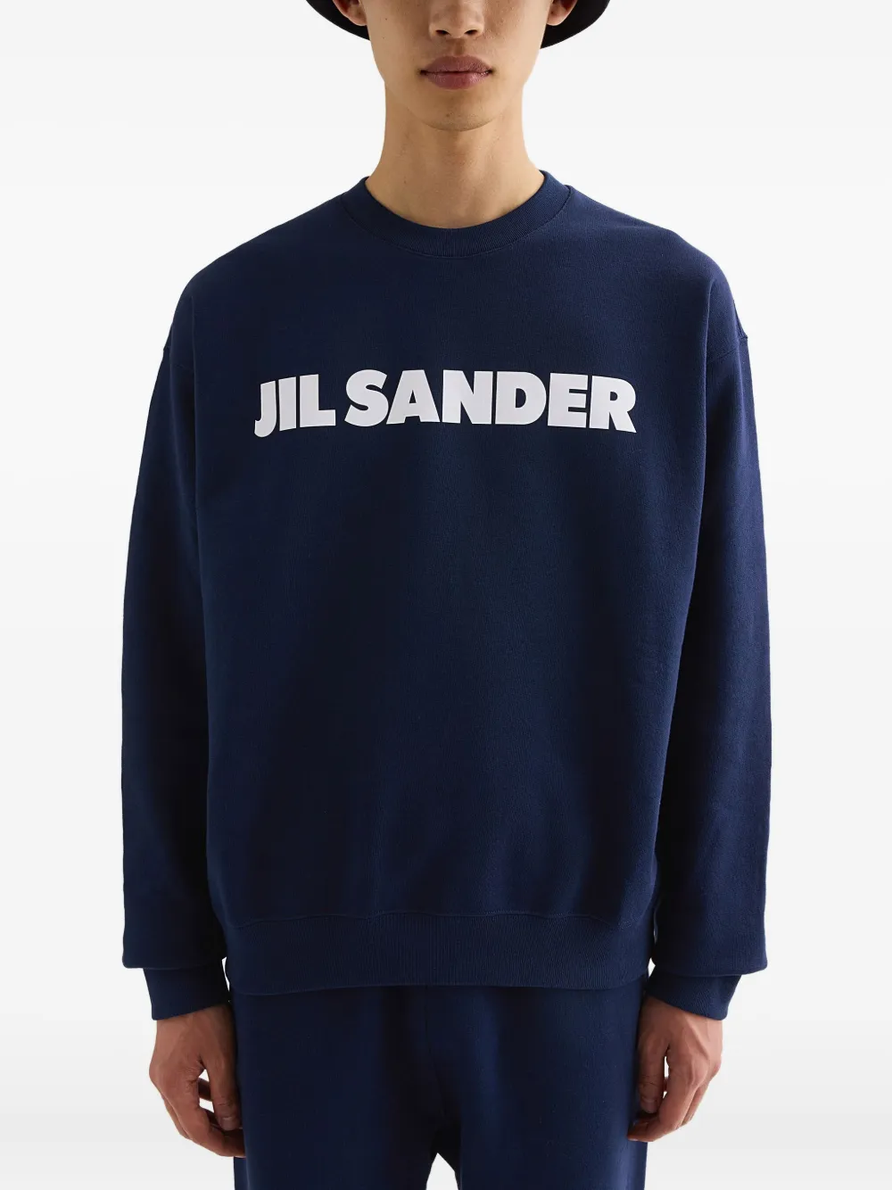 Jil Sander Sweater met logoprint - Blauw