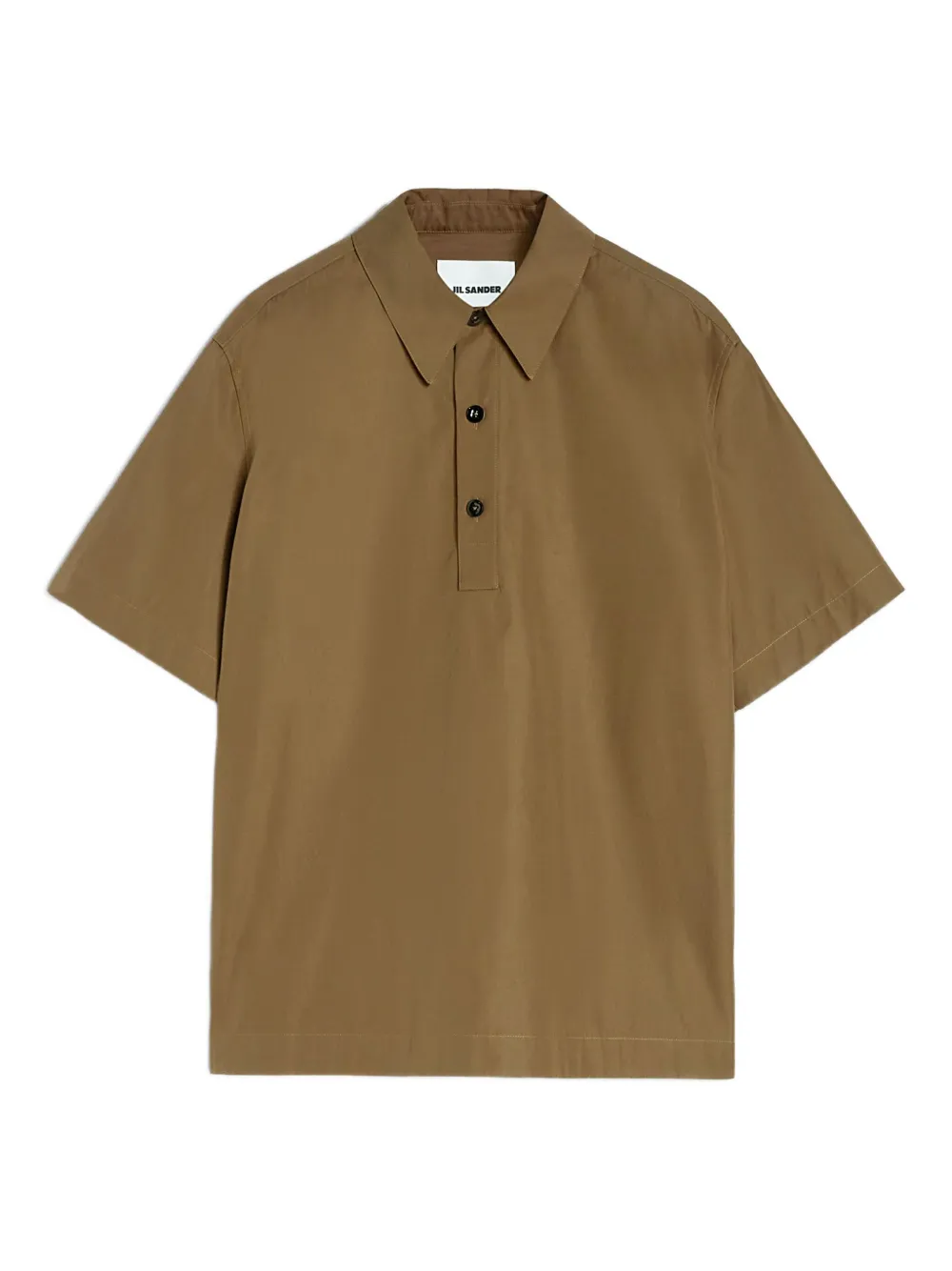Jil Sander playera tipo polo de tafetán | verde | Image 1