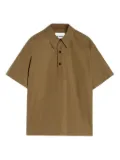 Jil Sander cotton taffeta polo shirt - Green