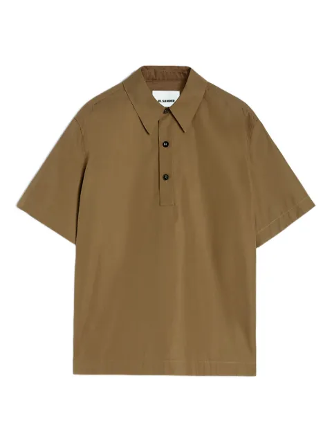 Jil Sander playera tipo polo de tafetán