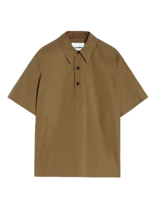 Jil Sander polo en taffetas - Vert - Jil Sander - Modalova