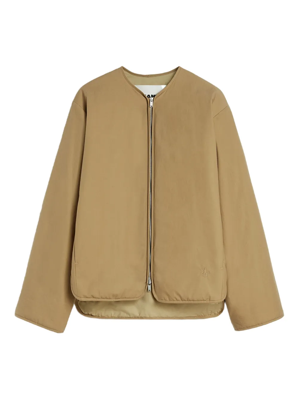 + logo-embroidered jacket