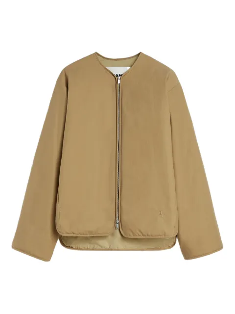 Jil Sander logo-embroidered jacket