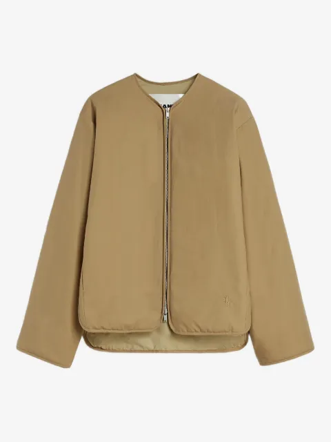 Jil Sander chamarra con logo bordado
