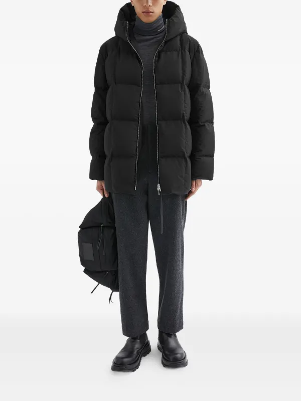 JIL SANDER+ キルティング ダウンジャケット | ブラック | FARFETCH JP
