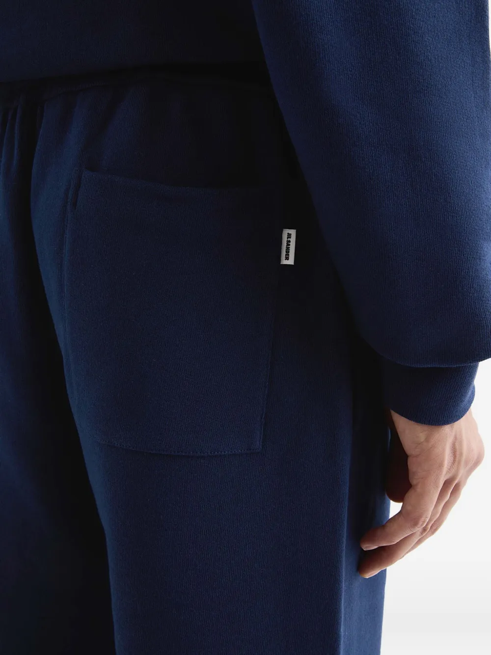 Jil Sander logo-detail track pants Blauw