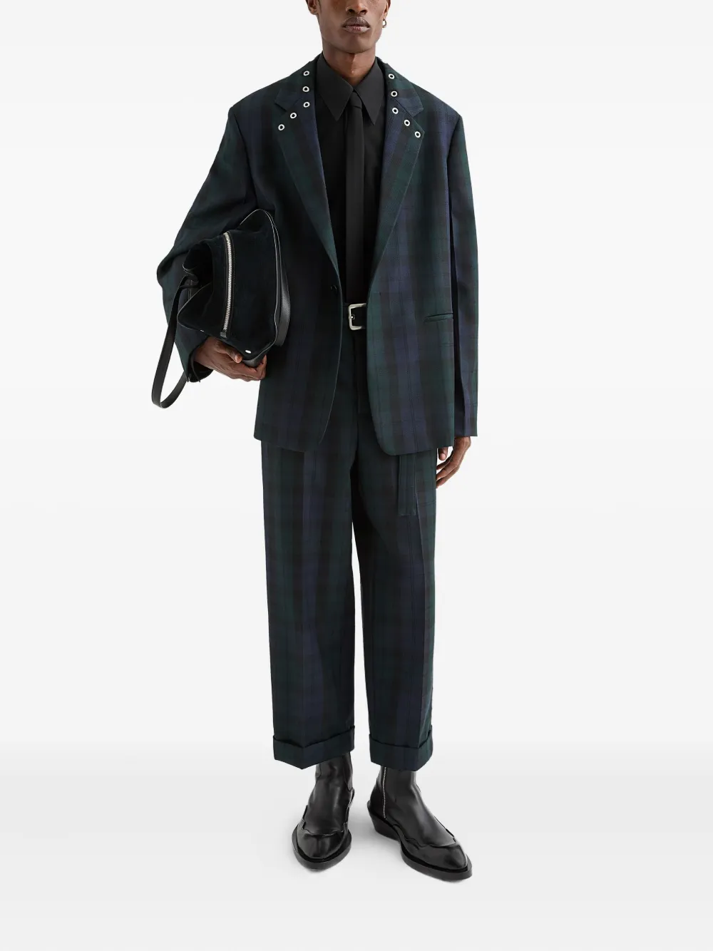 Jil Sander Wollen broek - Groen