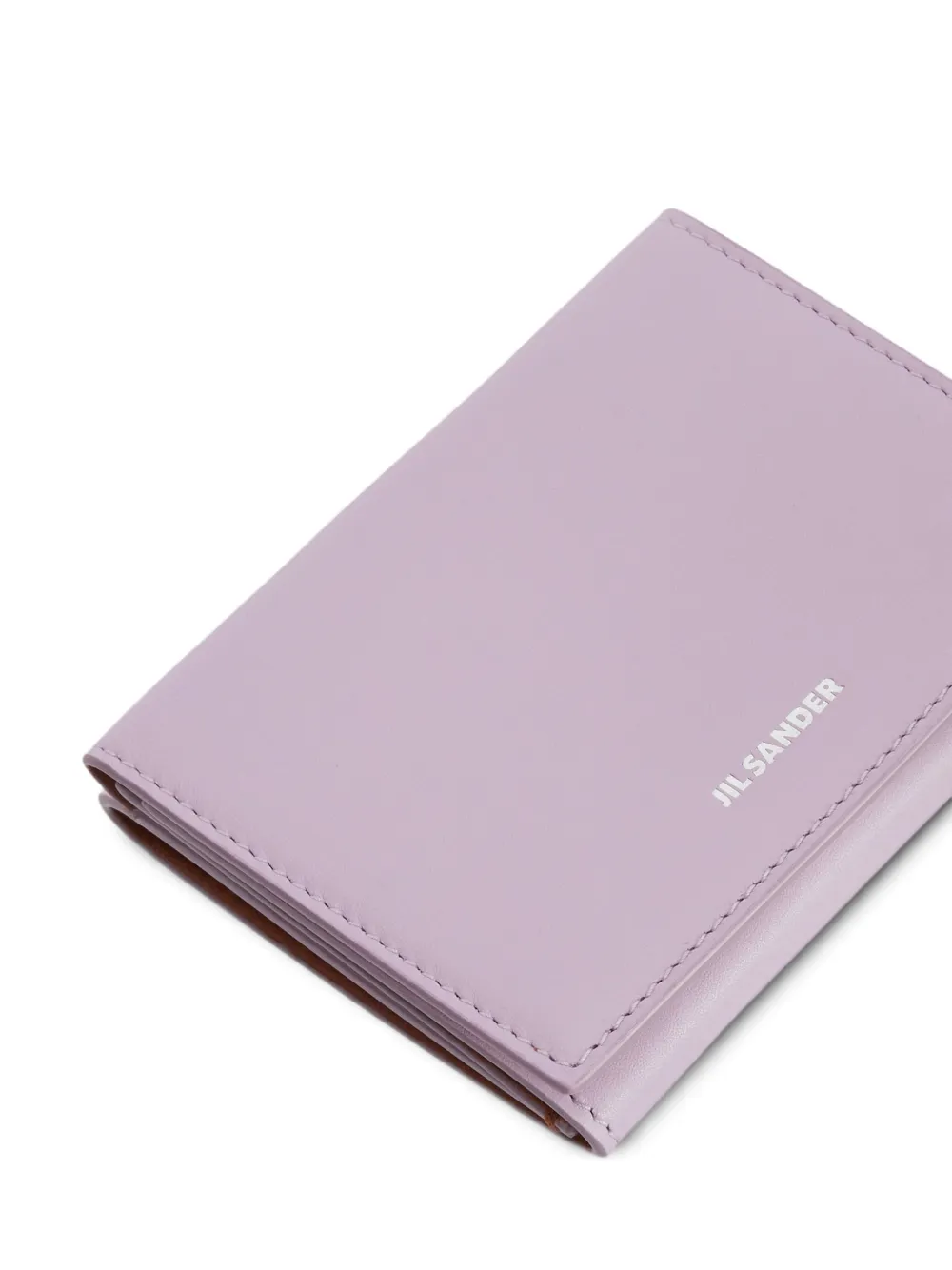 Jil Sander Leather Mini Wallet In Purple