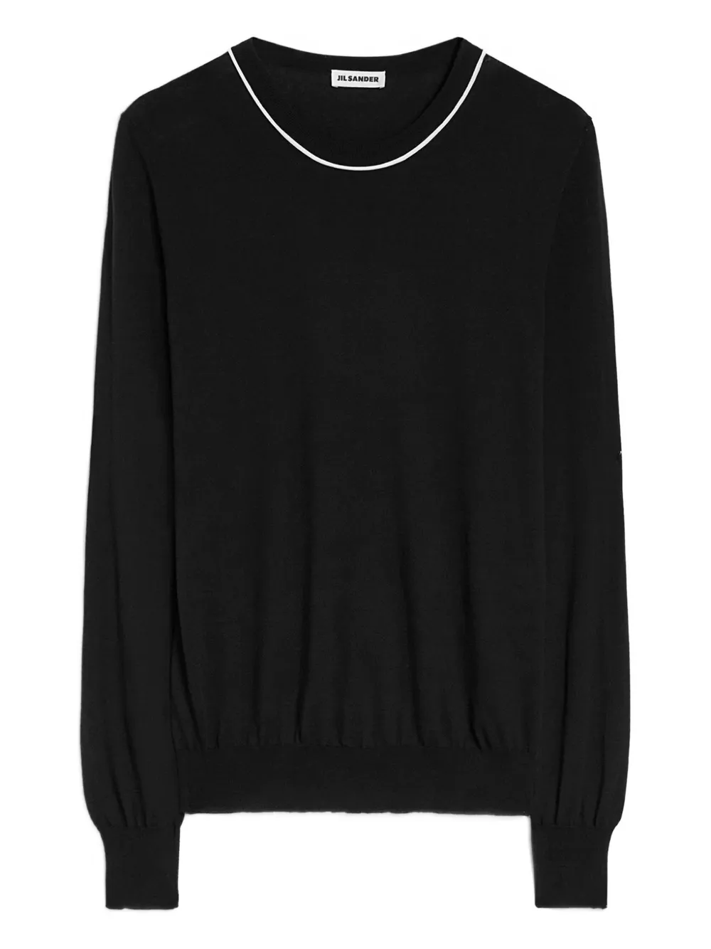 Jil Sander pull en coton à col rond | noir | Image 1