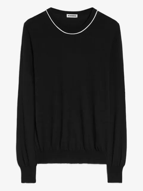 Jil Sander suéter con cuello redondo