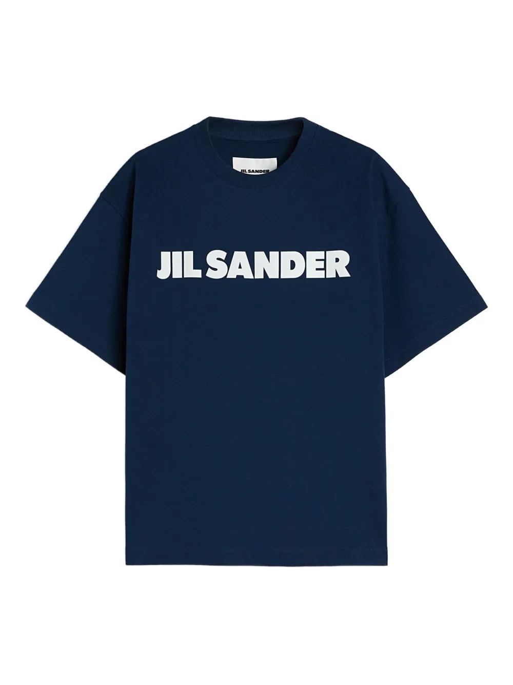 Jil Sander logo-print cotton T-shirt Blauw