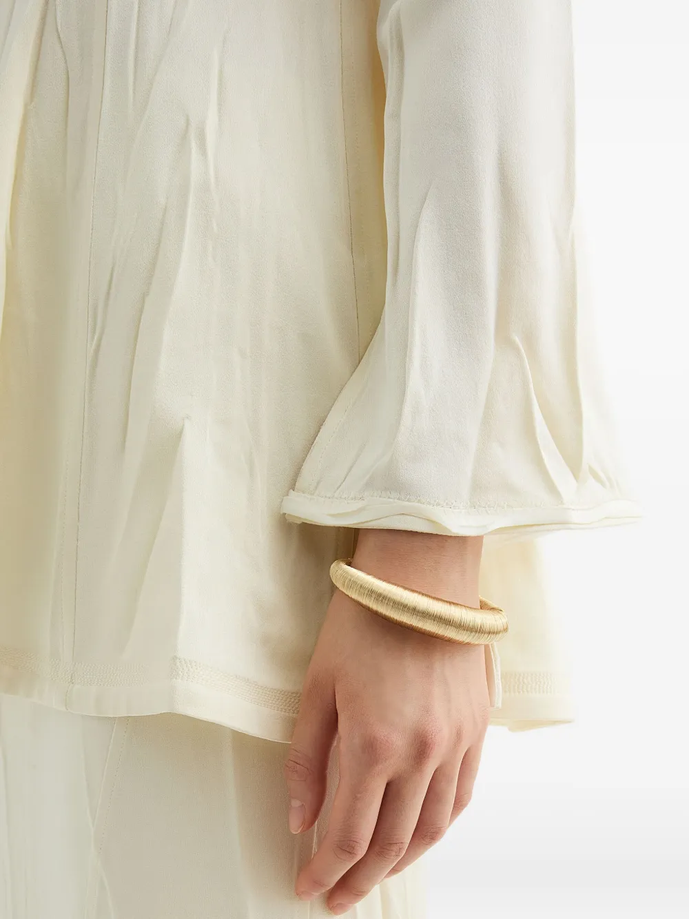 Jil Sander sculpted bracelet - Goud