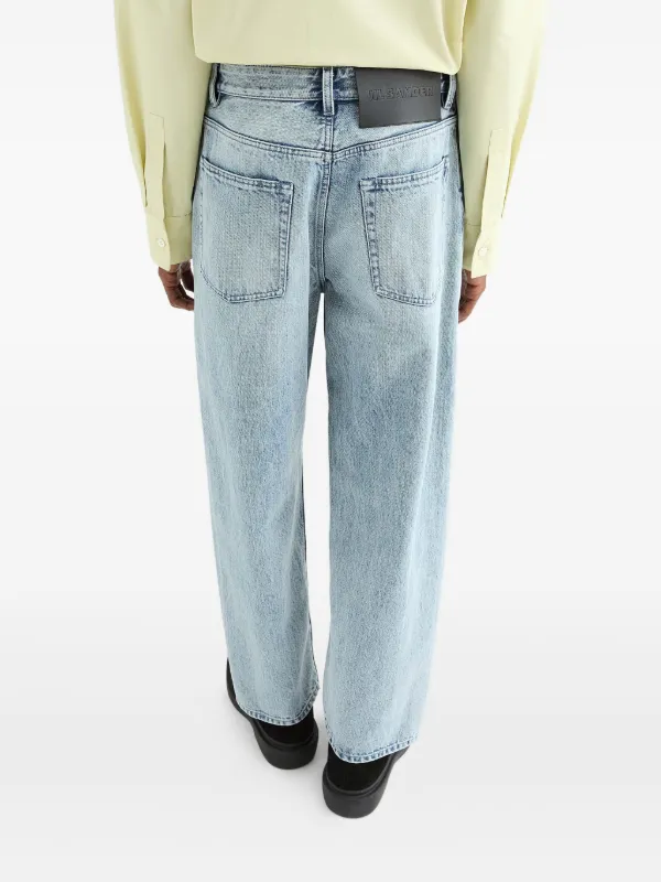 JIL SANDER ロゴパッチ ジーンズ Jil Sander ロゴパッチ ジーンズ | ブルー | FARFETCH JP