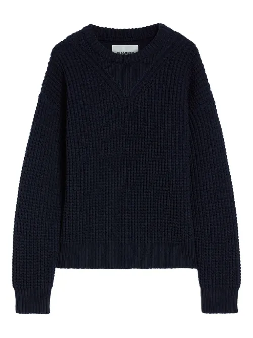 Jil Sander pull en laine - Bleu - Jil Sander - Modalova