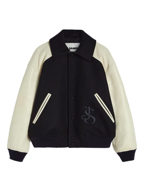 JIL SANDER バイカラー 長袖ブルゾン Jil Sander バイカラー ジャケット | ブルー | FARFETCH JP
