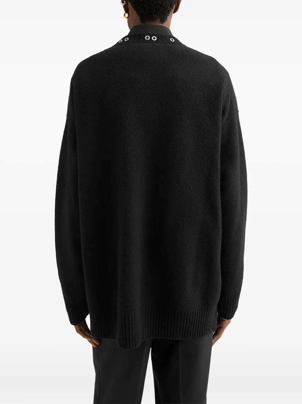 Jil Sander Trui verfraaid met ringlets Zwart