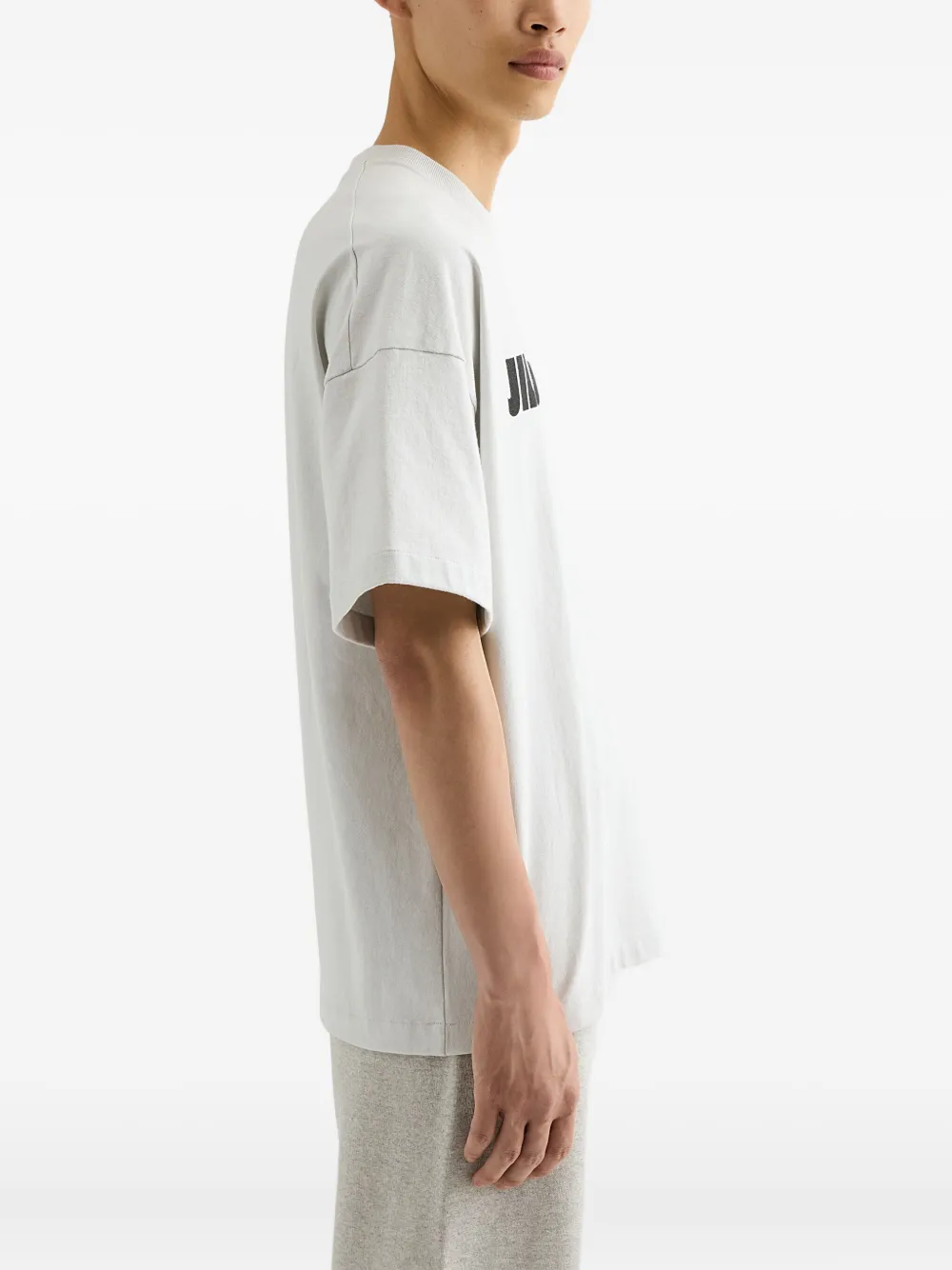 Jil Sander logo-print cotton T-shirt - Grijs