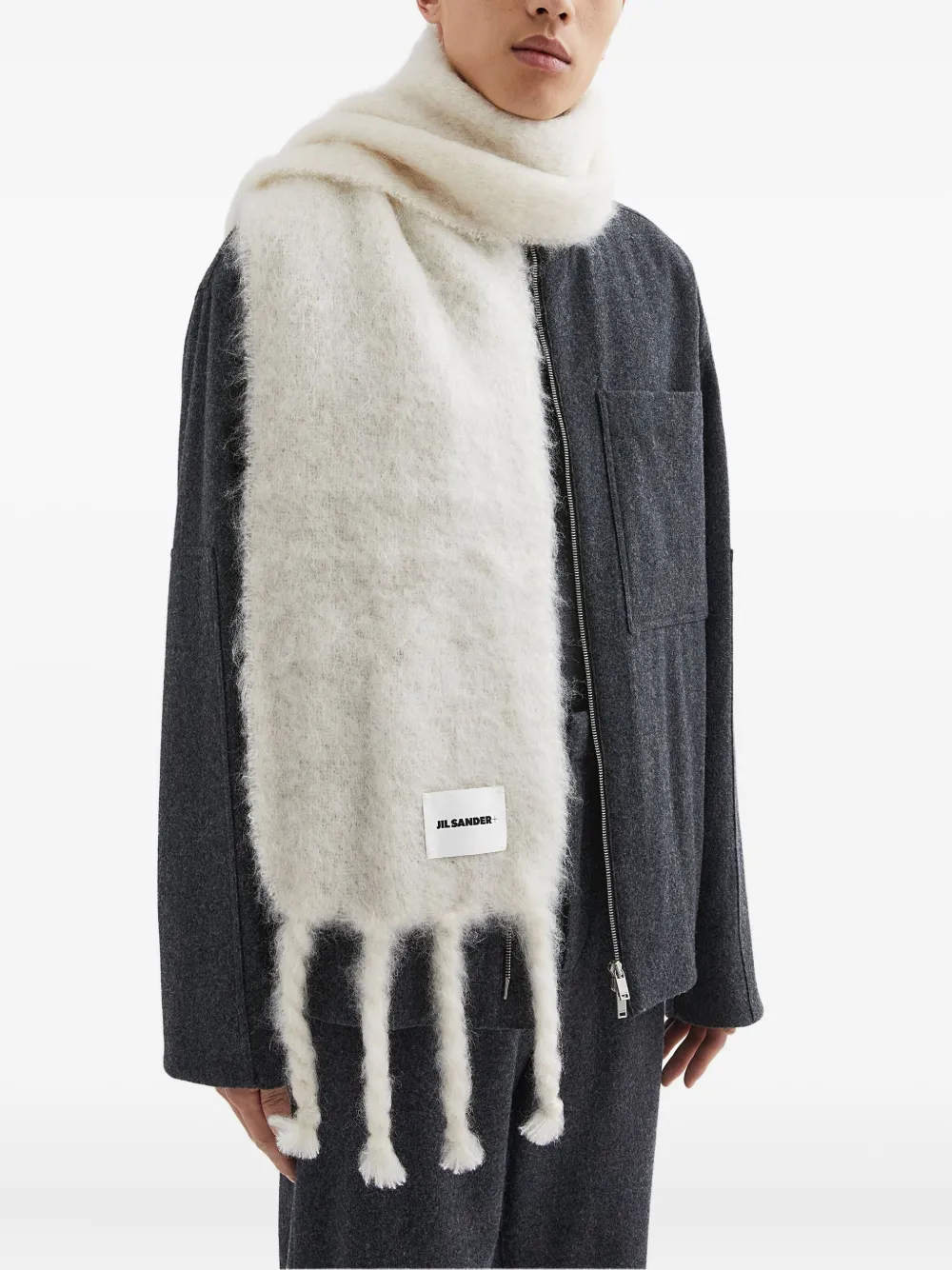 JIL SANDER+ bufanda con parche del logo | Hombre | Image 2