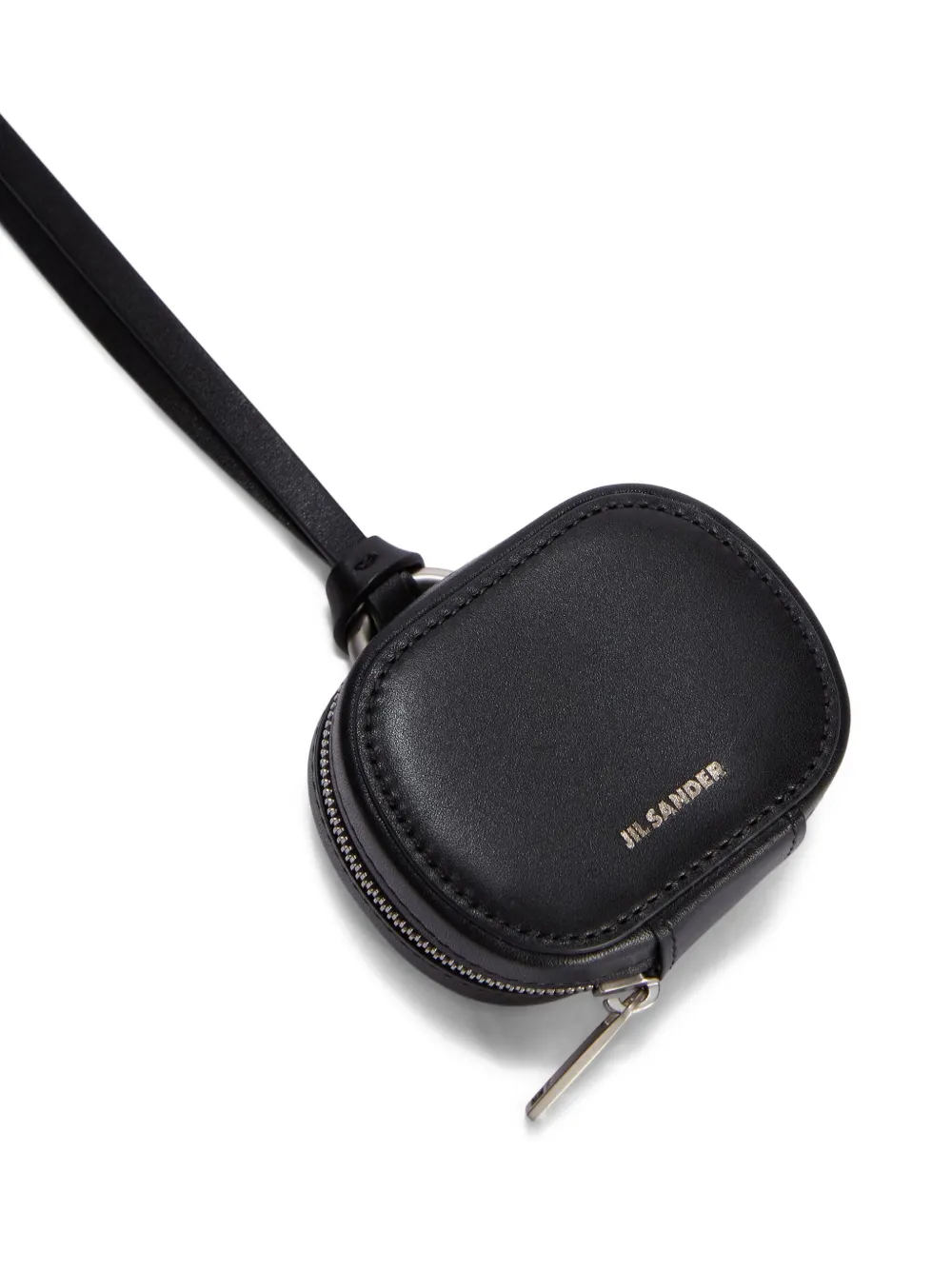 Jil Sander Leren AirPods-hoesje Zwart