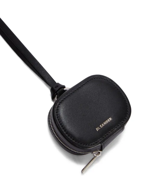 Jil Sander Leather Airpods Case | Black | FARFETCH